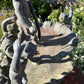 English Lead Garden Fountain with Cherub Figures, c.1920