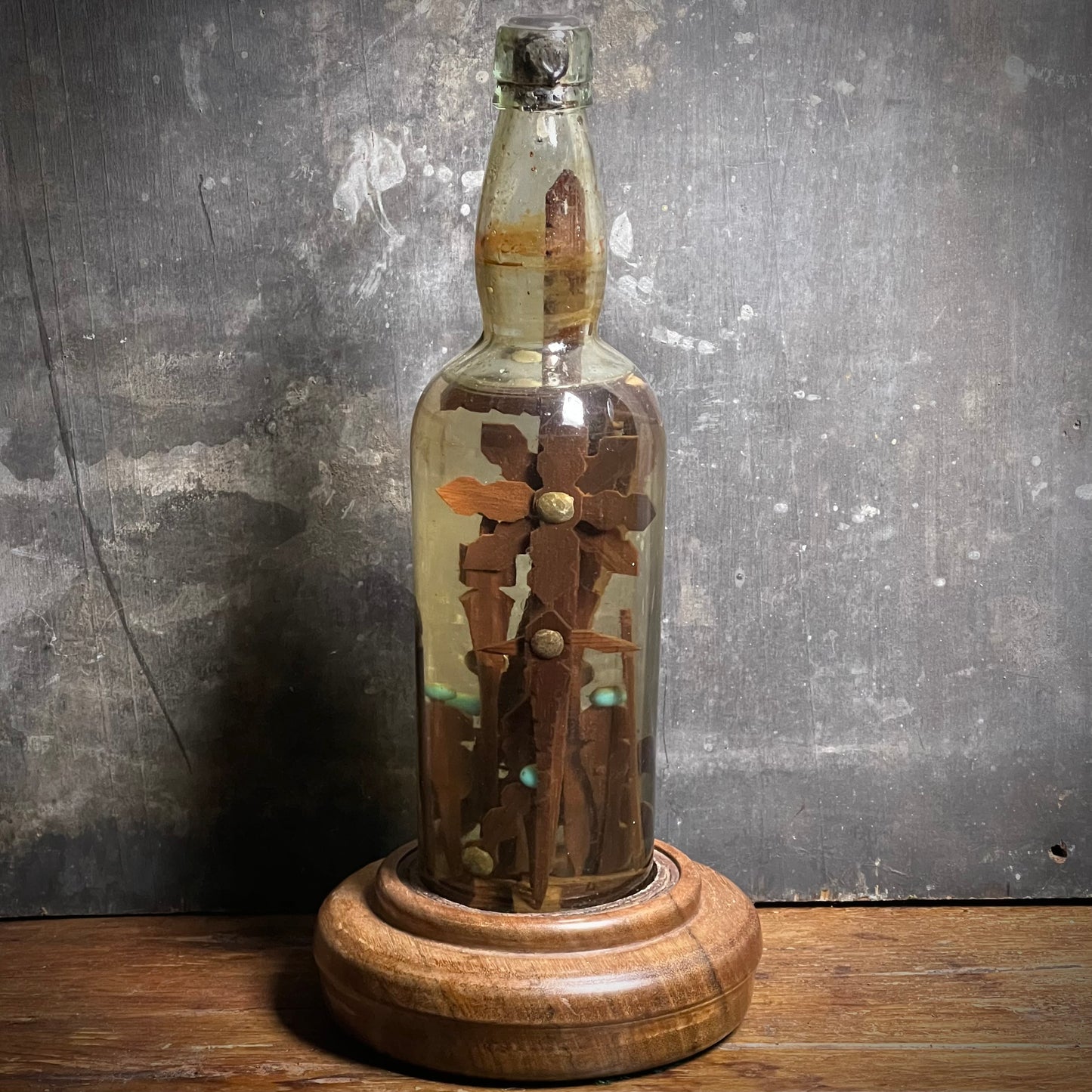 Central European Folk-Devotional “God in a Bottle”, c.1890–1915