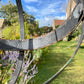 Wrought Iron Armillary Sphere upon English Carved Stone Column