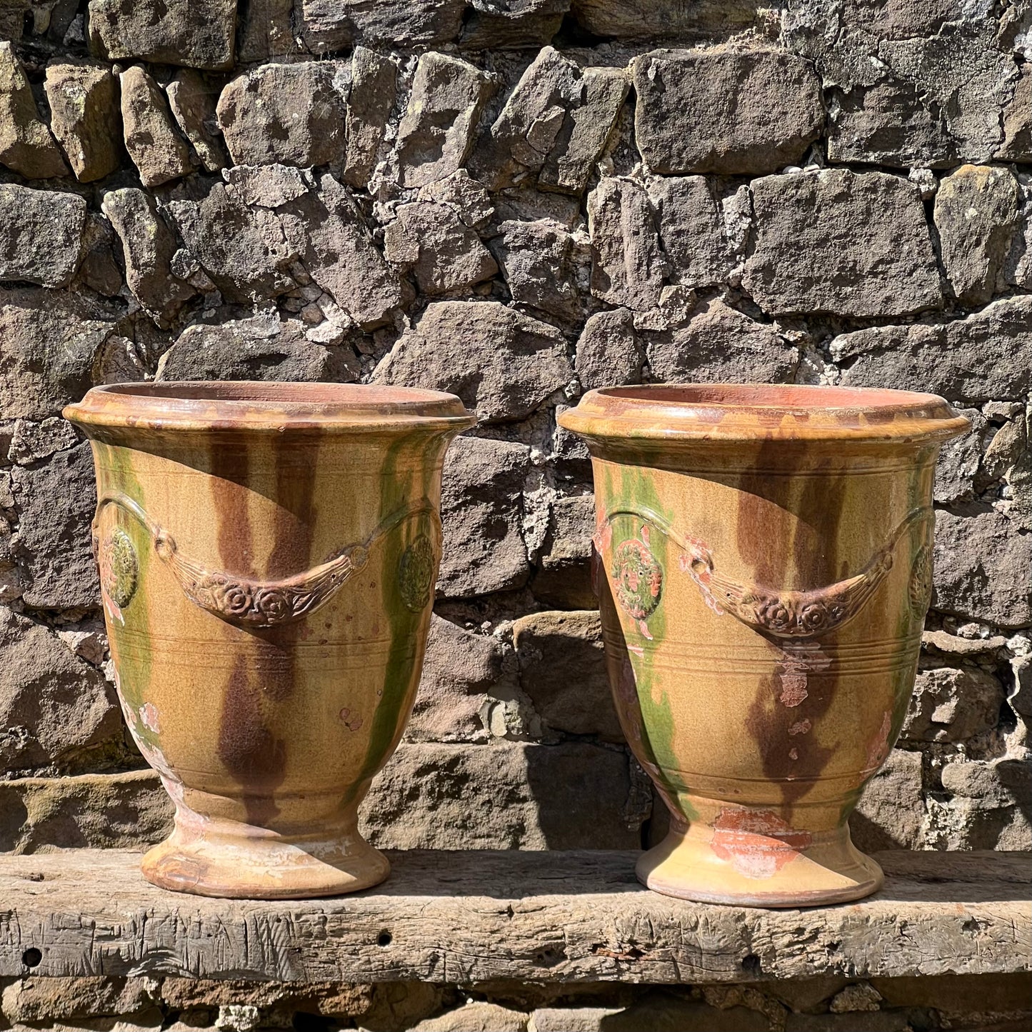 Pair of French Anduze Vases Late 20th Century