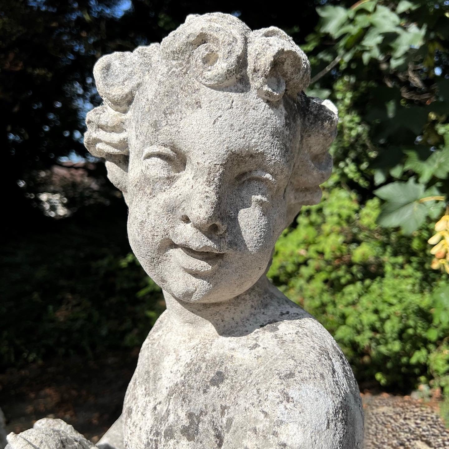 French Limestone Four Seasons Statues with Plinths c. Late 17th/Early 18th Century