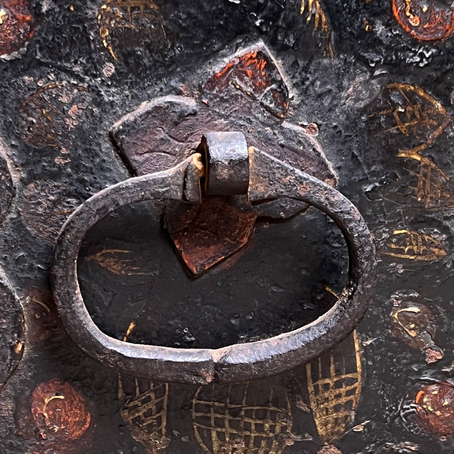 Renaissance Painted Iron Strong Box (Armoured Coffert) c.1580–1620, Nuremberg Southern Germany