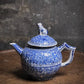 Early 18th-Century Delft Blue and White Teapot, Marked C B for Cornelis Brouwer, De Witte Ster, Delft, c.1725–1735