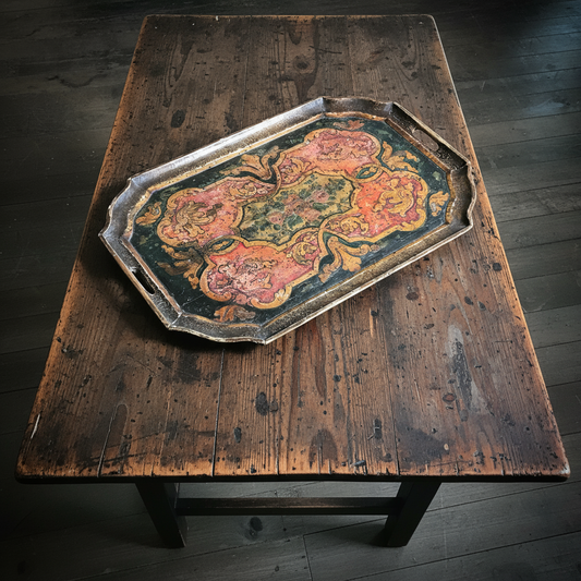 Venetian Lacquered Tray in the Rococo Style
Italy, circa 1860–1880