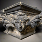 Monumental English Gothic Revival Sandstone Capital c.1850–1880