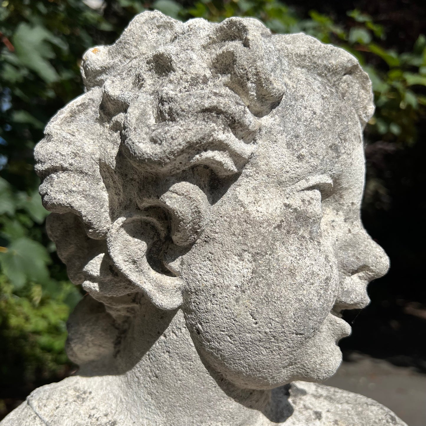 French Limestone Four Seasons Statues with Plinths c. Late 17th/Early 18th Century