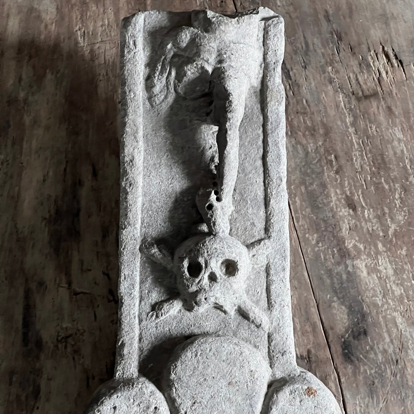 Carved Stone Italian Plague Marker d.1654