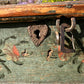 Swedish Painted Marriage Box (Hälsingland Style), Dated 1805