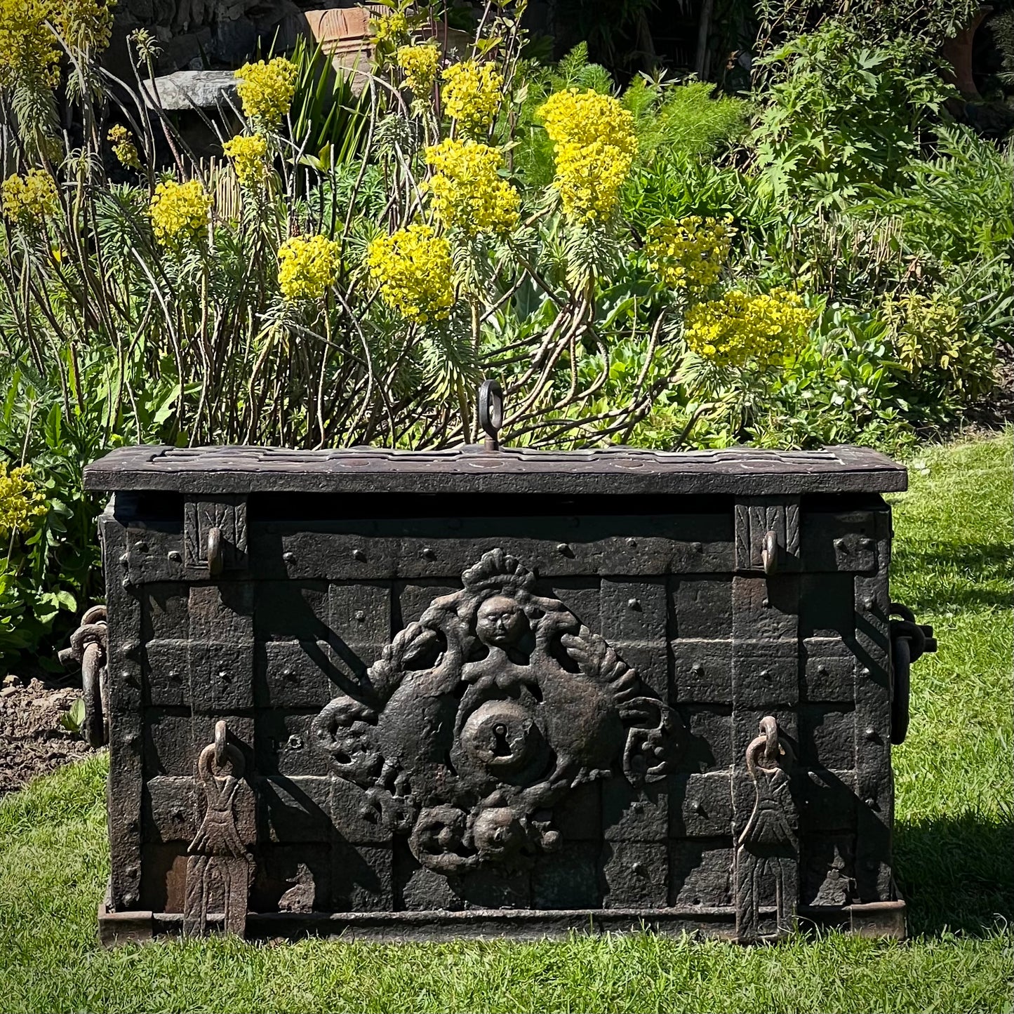 A Monumental 17th Century South German Iron Strong Chest, c.1650–1700