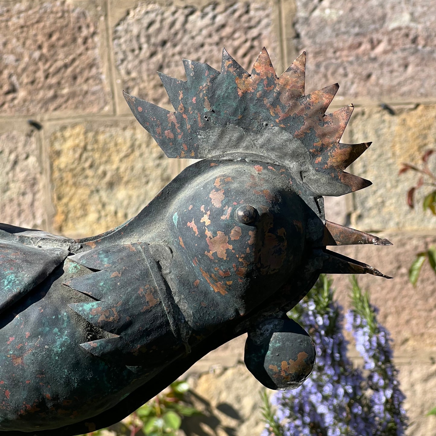 French Provincial Copper Folk Art Rooster Late 19th/Early 20th Century