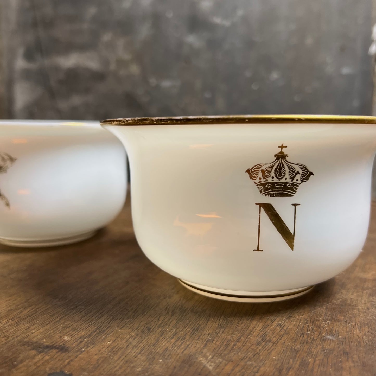 A Rare Pair of French Opaline Finger Bowls with the Imperial Cipher of Napoleon III, c.1855–1870