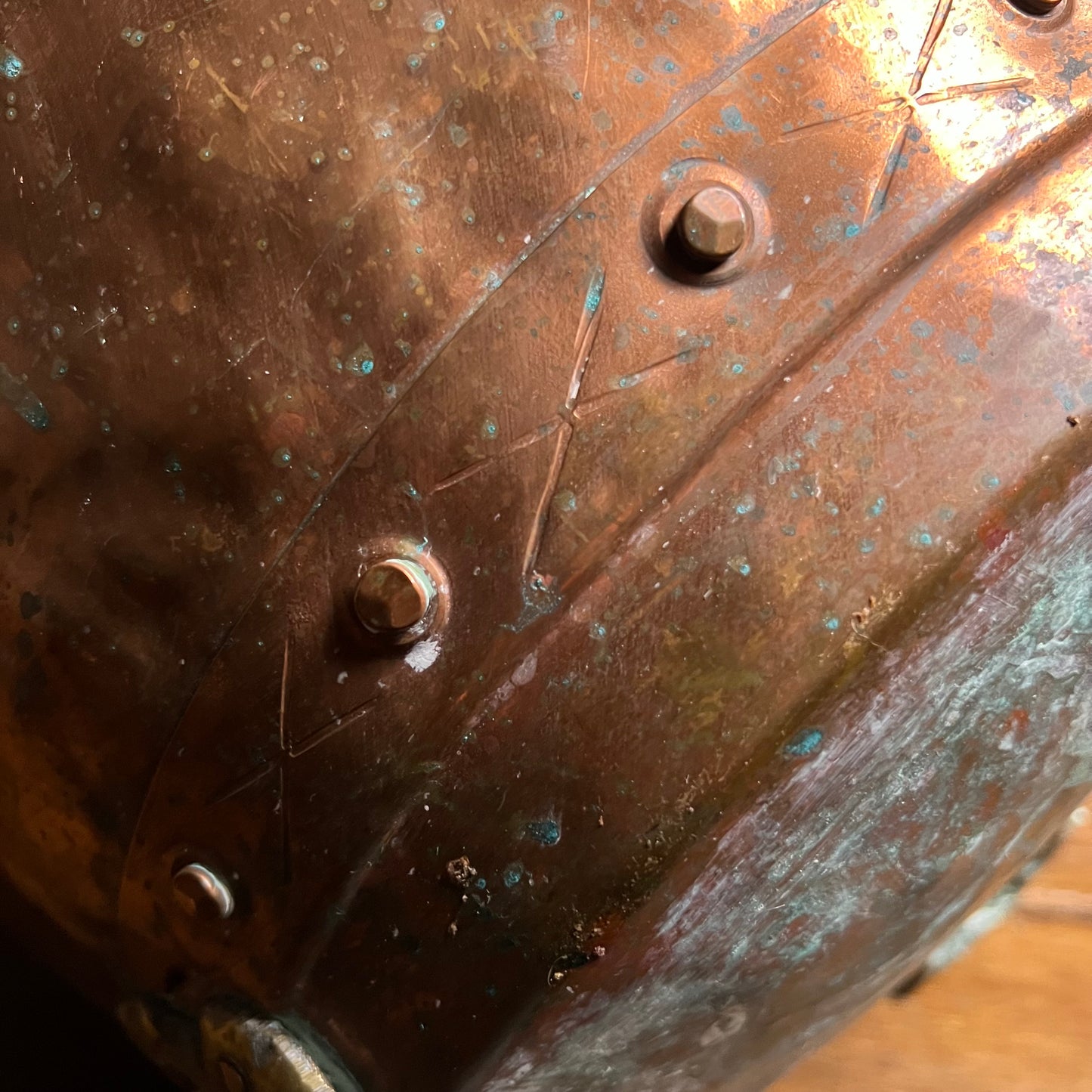 Medium 19th Century Copper Log Bin