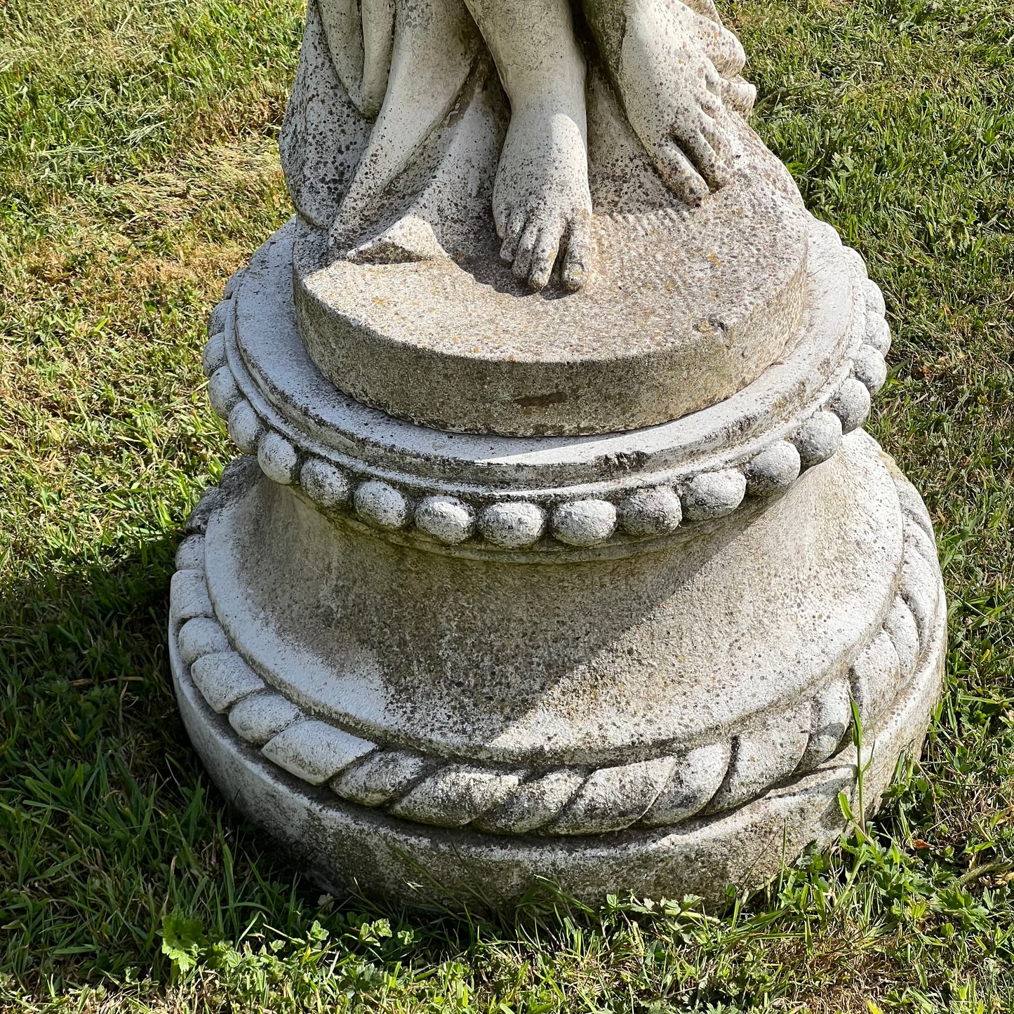 Statue of a Classical Maiden Carrying Water and Wine Mid 20th Century