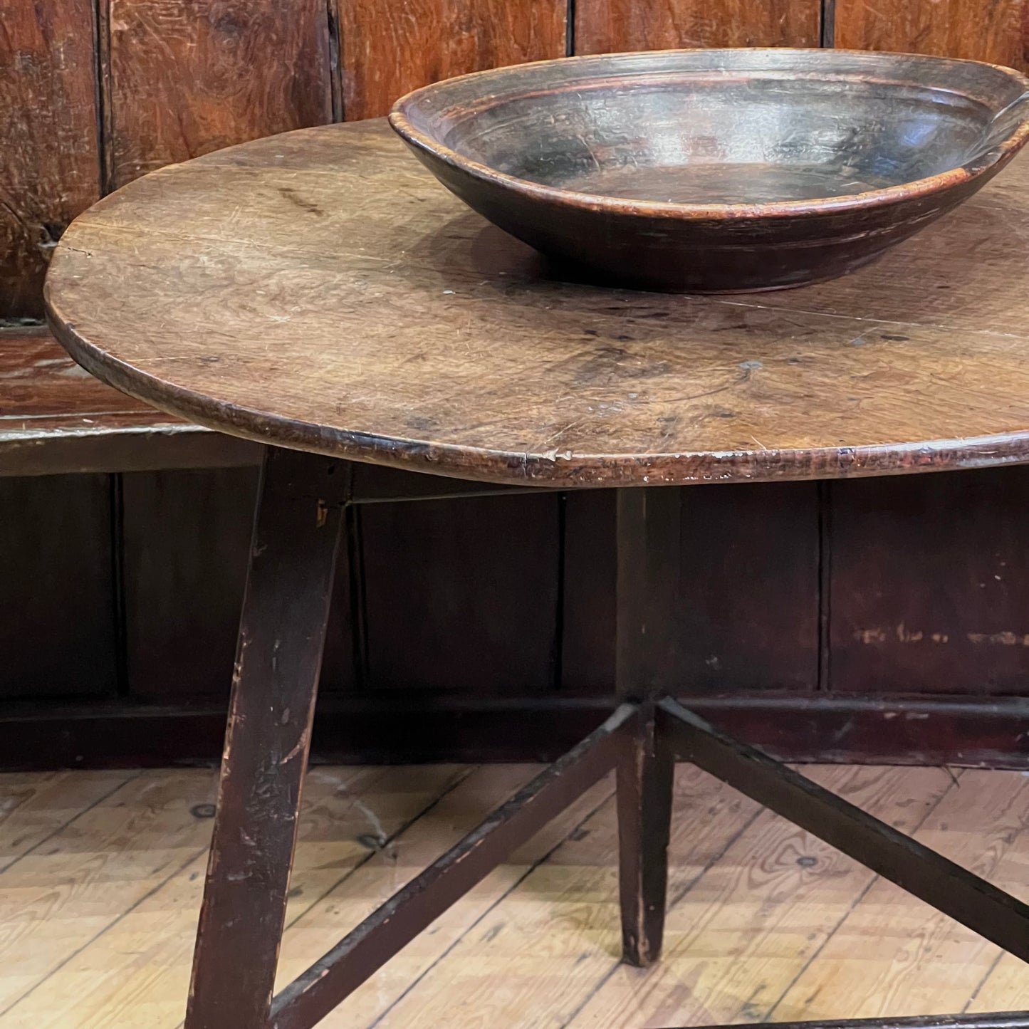 18th Century English Oak Cricket Table