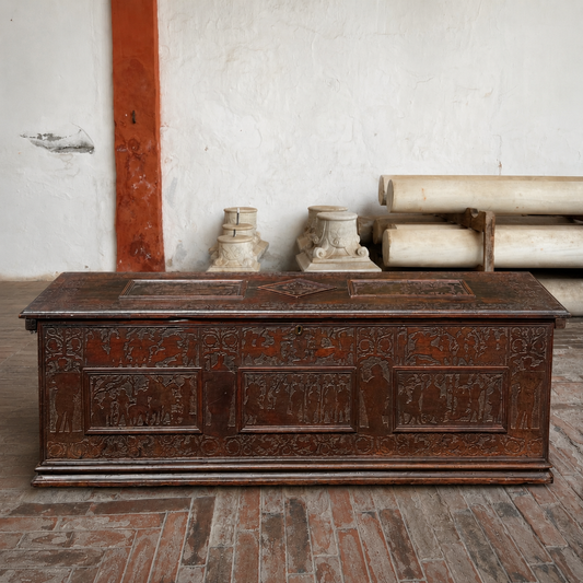 Italian Renaissance Cypress Cassone, Alto Adige, c.1550–1600