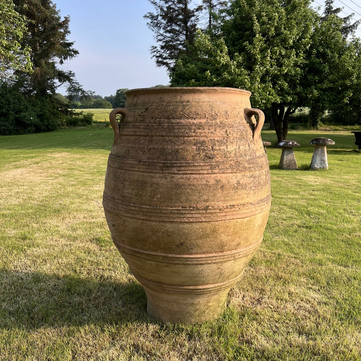 XL Terracotta Cretan Greek Pithoi Jar