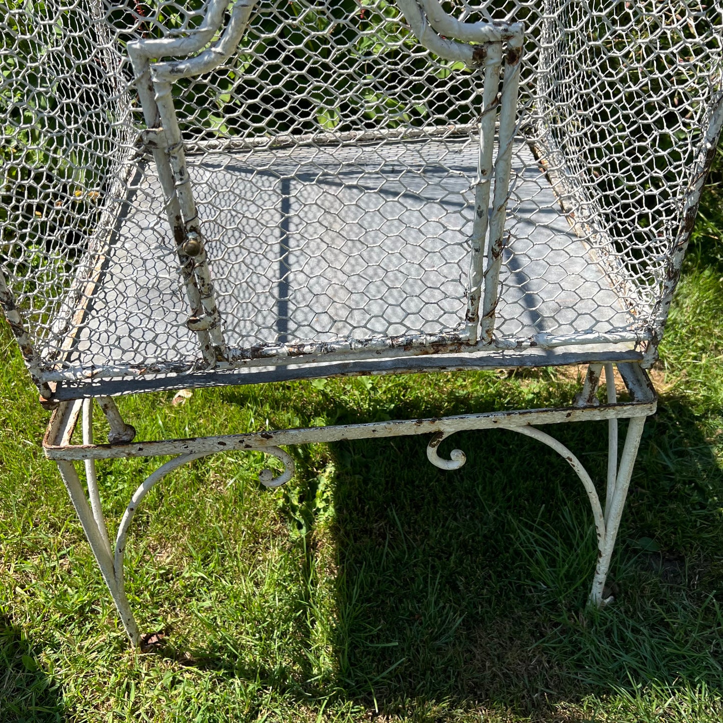 French Wirework Birdcage on Stand c.1880