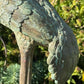 Set of Three Bronze Garden Cranes