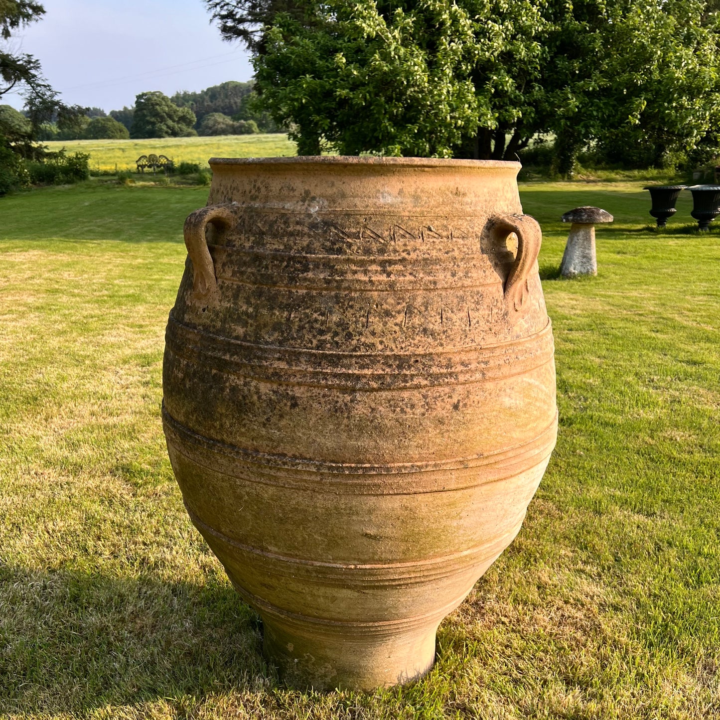 XL Terracotta Cretan Greek Pithoi Jar