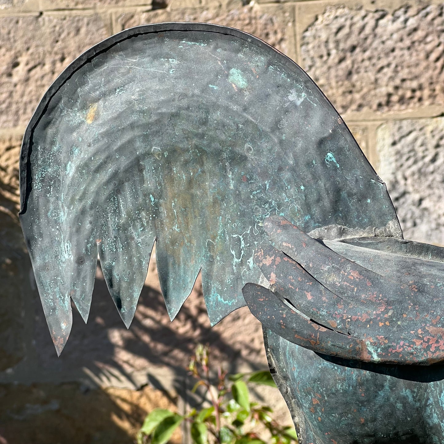 French Provincial Copper Folk Art Rooster Late 19th/Early 20th Century
