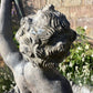 English Lead Garden Fountain with Cherub Figures, c.1920
