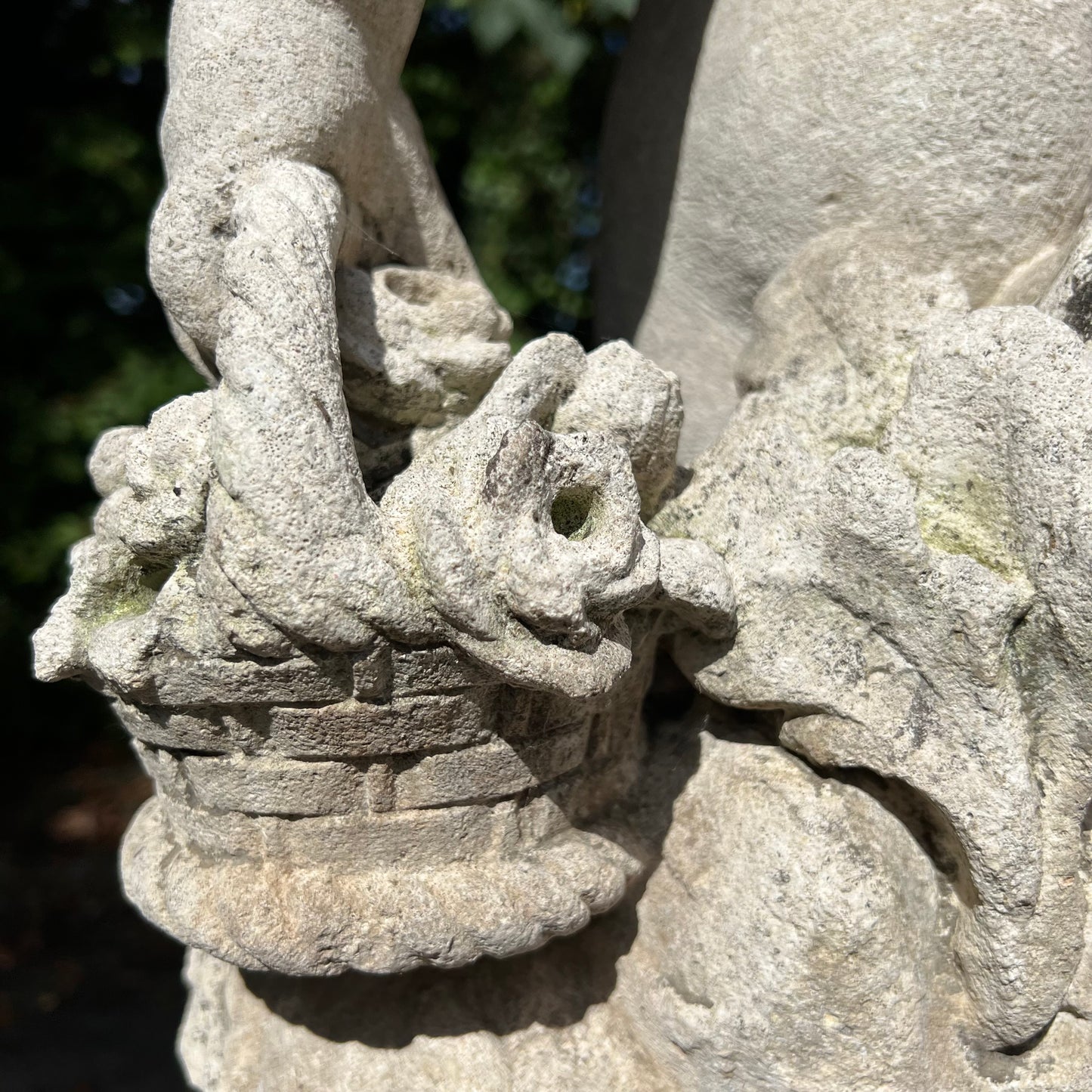 French Limestone Four Seasons Statues with Plinths c. Late 17th/Early 18th Century