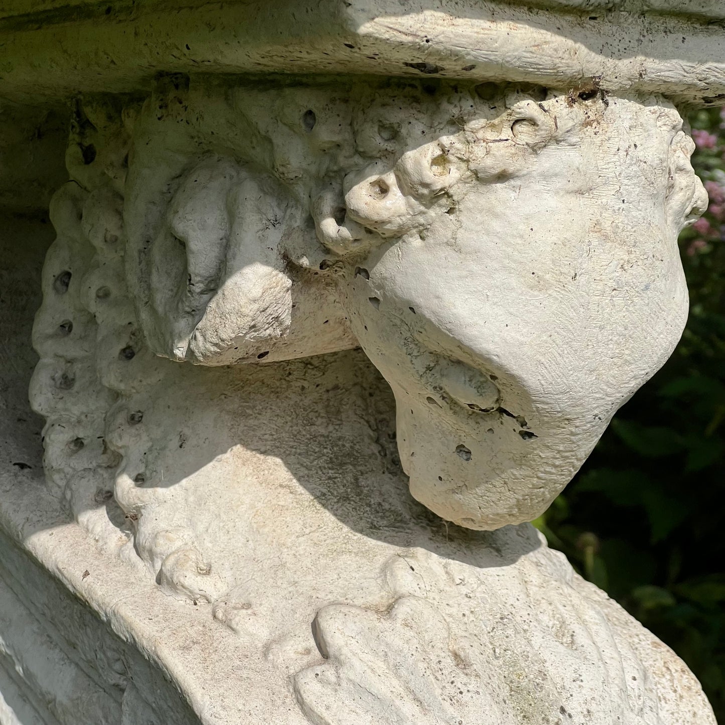 Carrara Marble Console Table with Renaissance-Style Griffin Supports