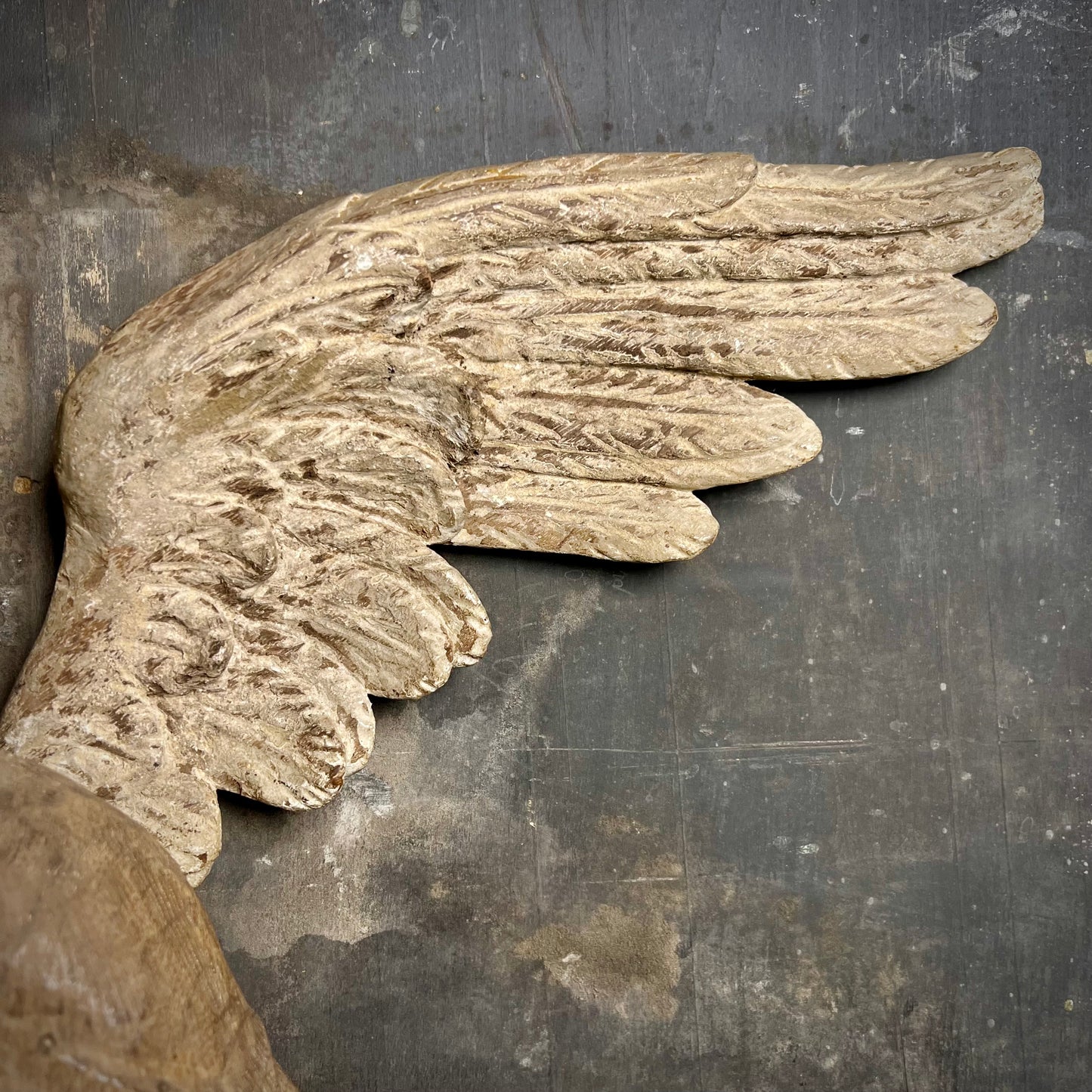 Large Baroque Carved Wooden Angel, c. 1680–1720