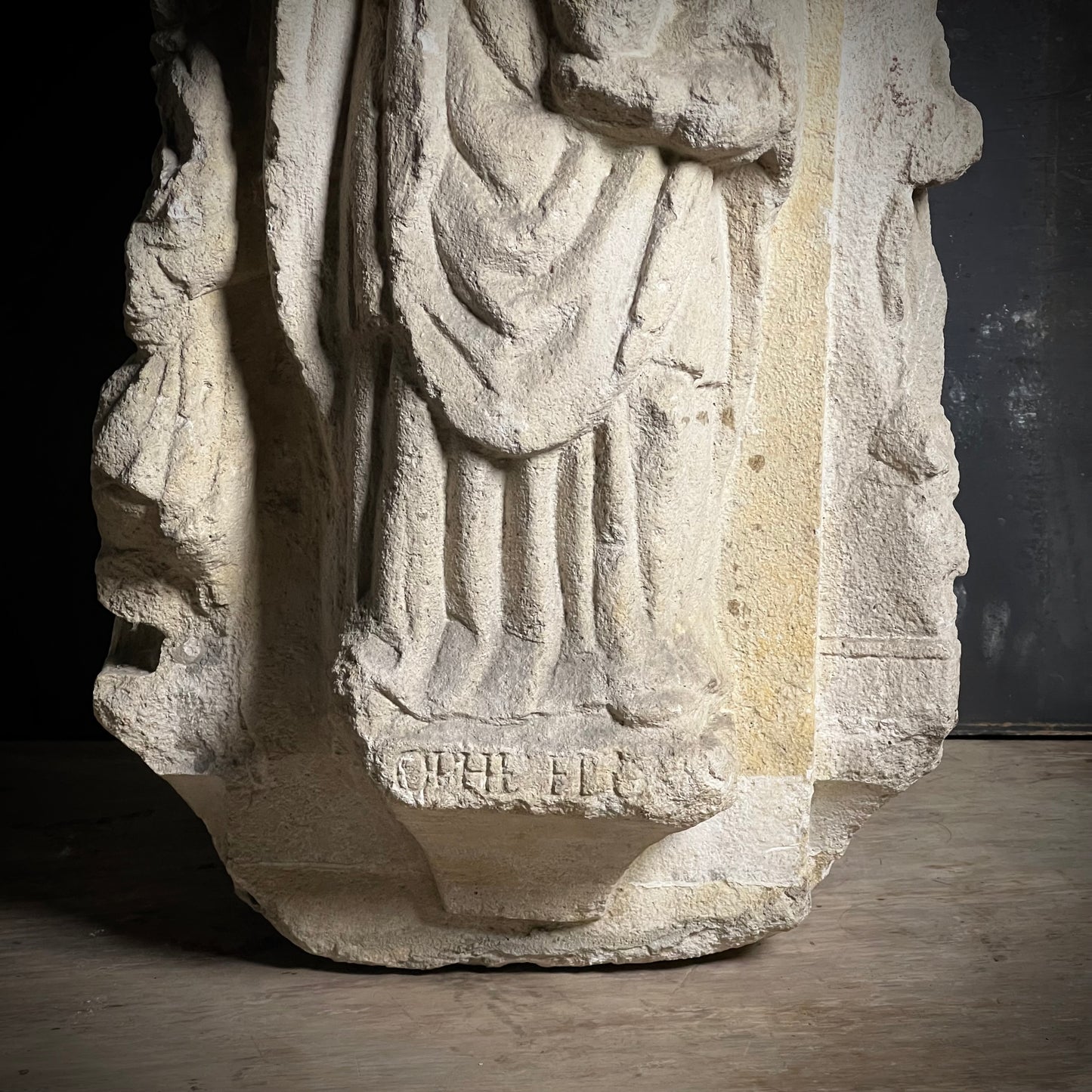 A Four-Sided French Gothic Limestone Capital or Pedestal from a Shrine or Chapel, Northern France, c.1280–1350