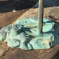 Set of Three Bronze Garden Cranes