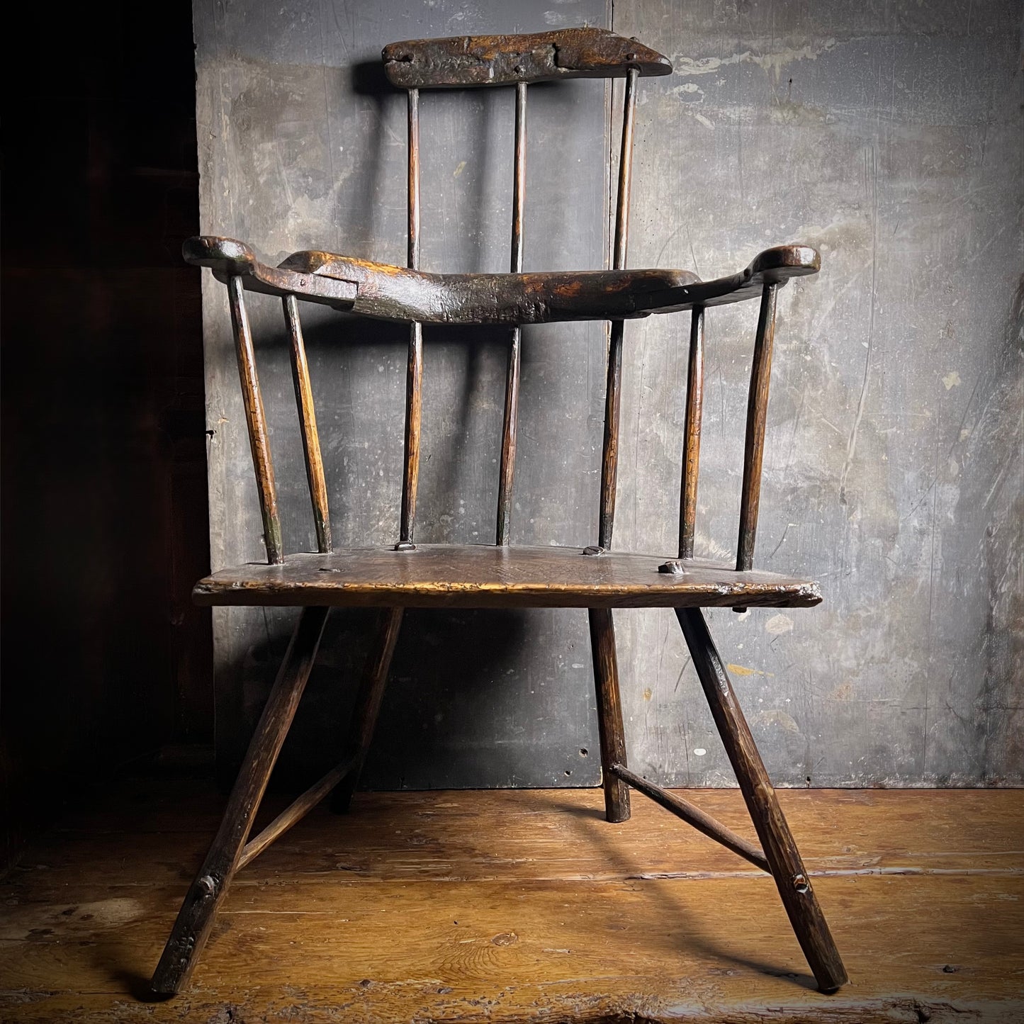 Primitive Vernacular Stick Chair 18th Century
