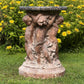 18th Century French Terracotta Putti Demi-Lune Table with Marble Top