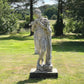 Mid-20th Century Composite Stone Statue of Pan with Stone Plinth