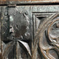 Remarkable English Oak Gothic Coffer c.1480