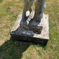 Mid-20th Century Composite Stone Statue of Pan with Stone Plinth