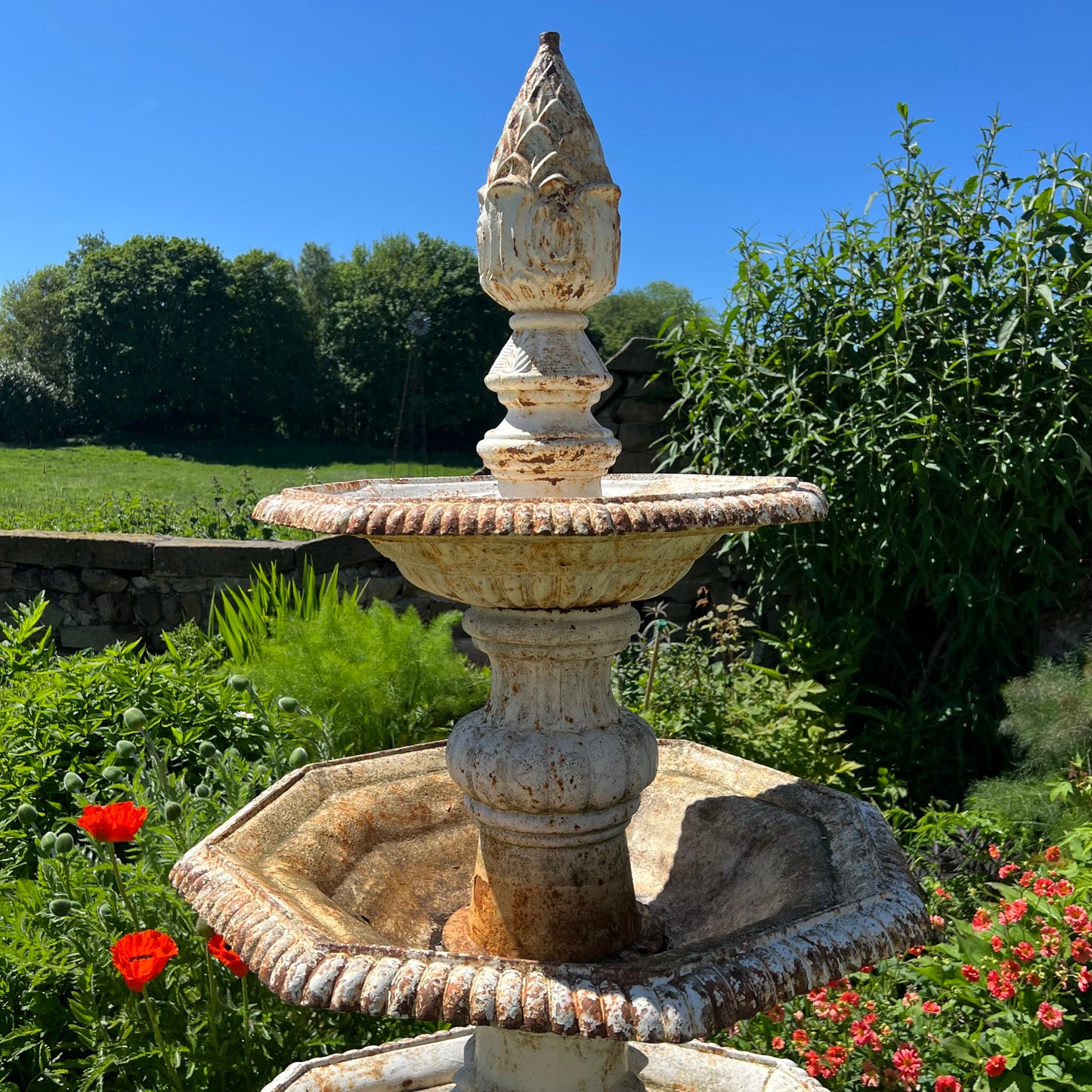 Late 20th Century Italianate Tiered Renaissance Style Fountain
