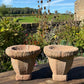Pair of English Stuart Red Sandstone Urns, c.1680
