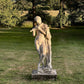 Mid-20th Century Composite Stone Statue of Pan with Stone Plinth