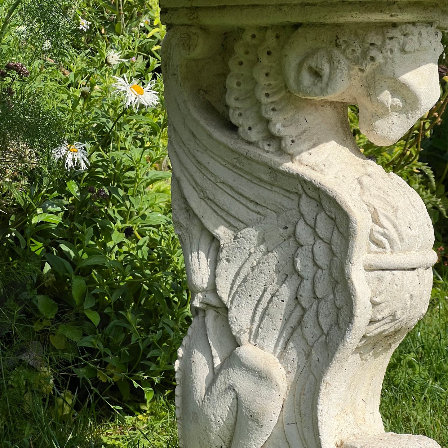 Carrara Marble Console Table with Renaissance-Style Griffin Supports
