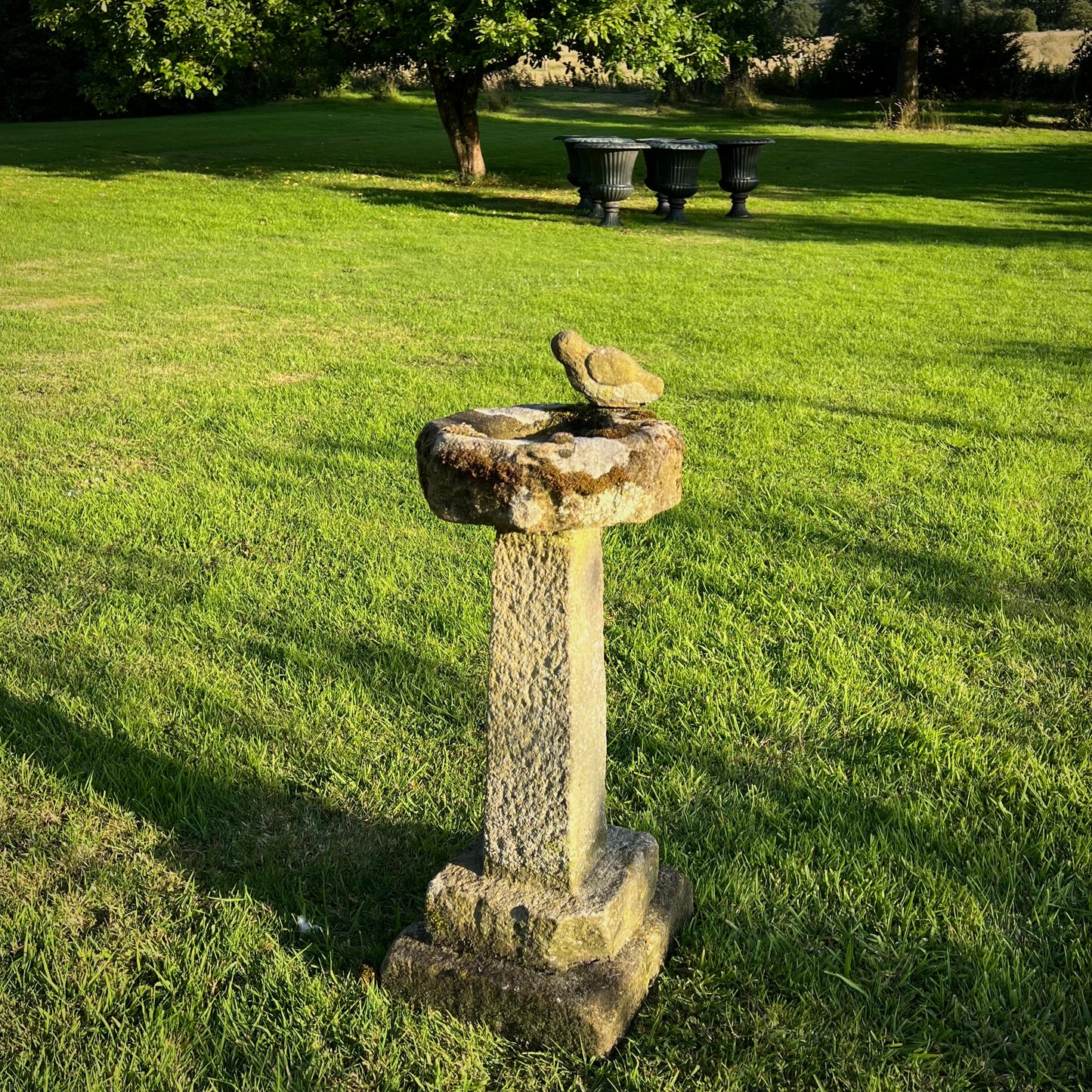 York Stone Bird Birdbath Late 19th/Early 20th Century