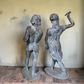 A Pair of French 19th Century Lead Liberty Statues