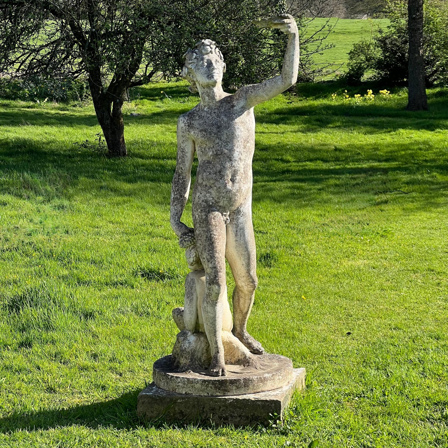 Near Life-Size Bacchus Statue after Sansovino, Early 20th Century
