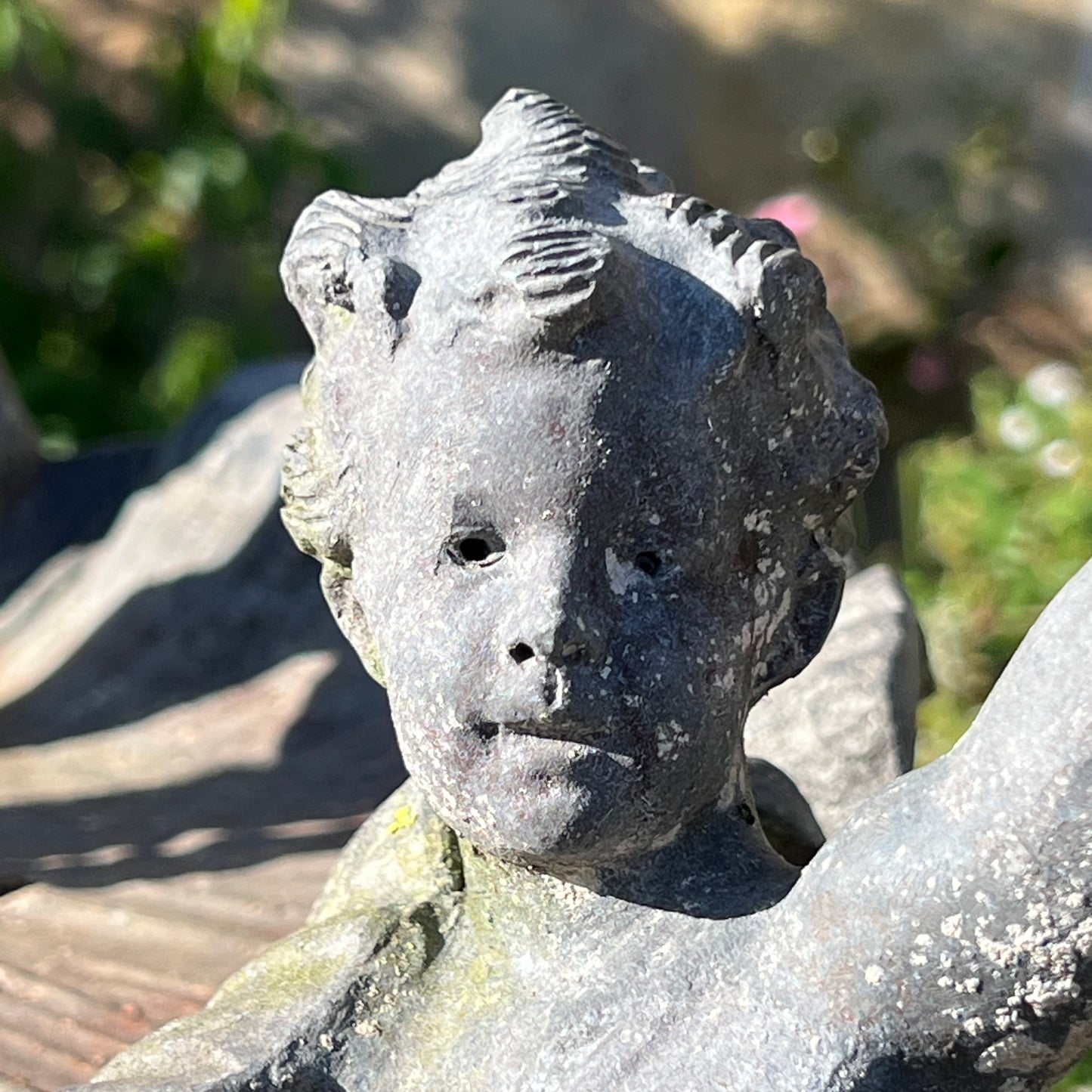 English Lead Garden Fountain with Cherub Figures, c.1920