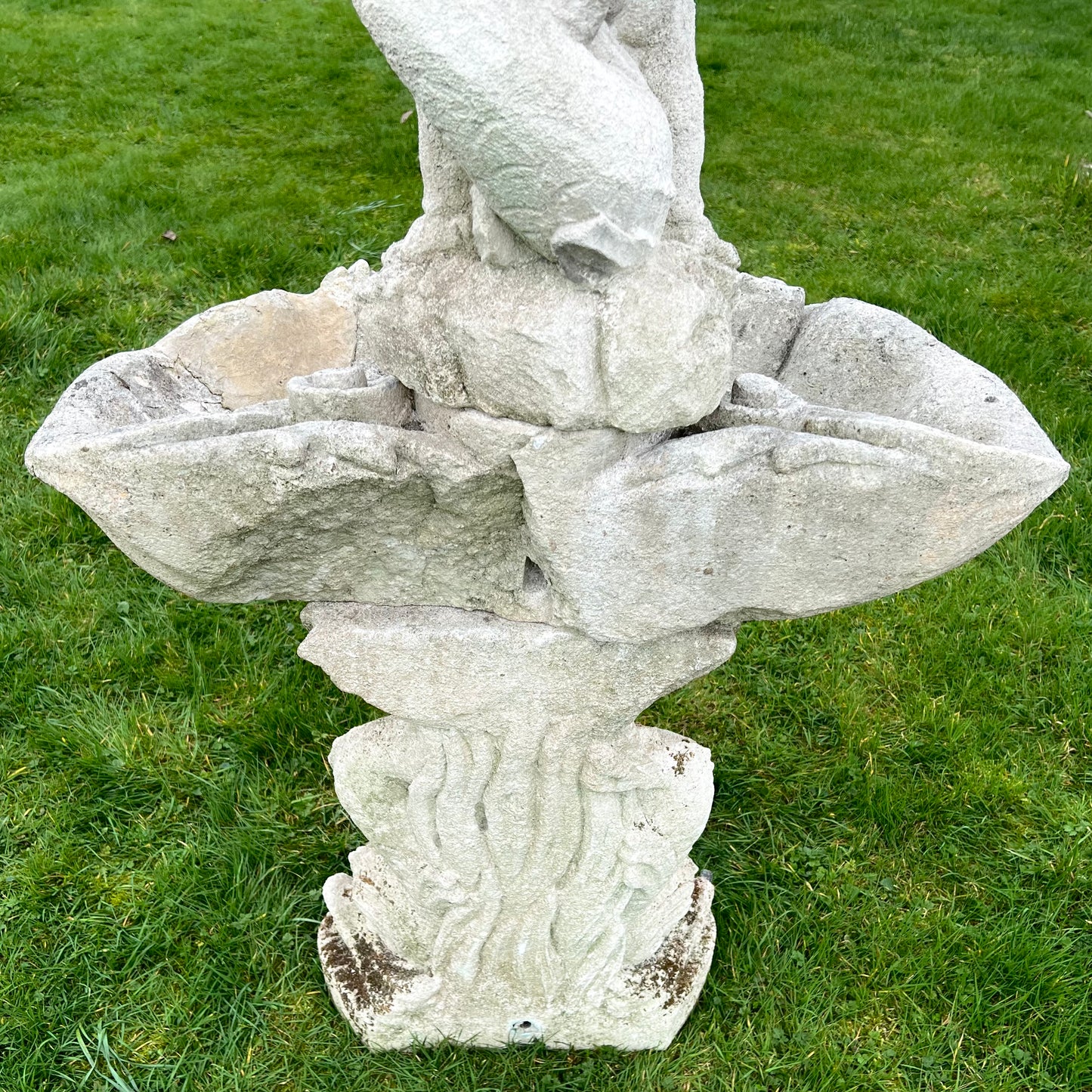 Italian Limestone Putti & Dolphin Fountain c.1700–1750