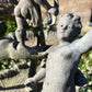 English Lead Garden Fountain with Cherub Figures, c.1920