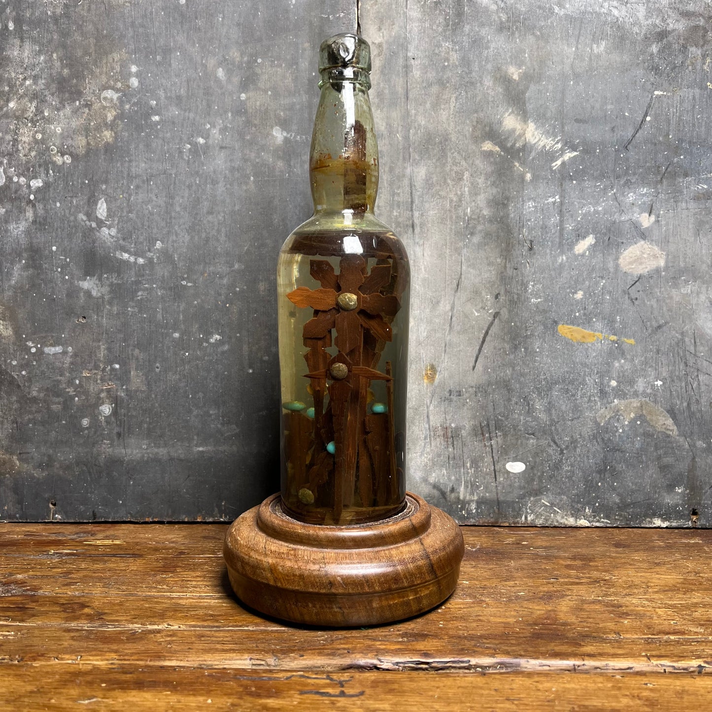 Central European Folk-Devotional “God in a Bottle”, c.1890–1915