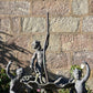 English Lead Garden Fountain with Cherub Figures, c.1920