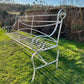 Regency Strapwork Wrought Iron Garden Bench c.1820