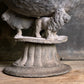 Pair of Georgian Lead Urns with Lion Supports, England c.1820