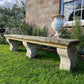 French Loire Valley Carved Stone Bench from Tudery Vineyard